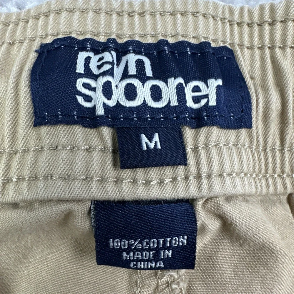 Reyn Spooner Shorts‎ Mens Medium Khaki Beige Chino Drawstring Classic Casual